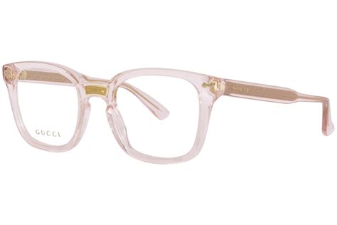 gucci pink transparent glasses|clear gucci eyeglass frames.